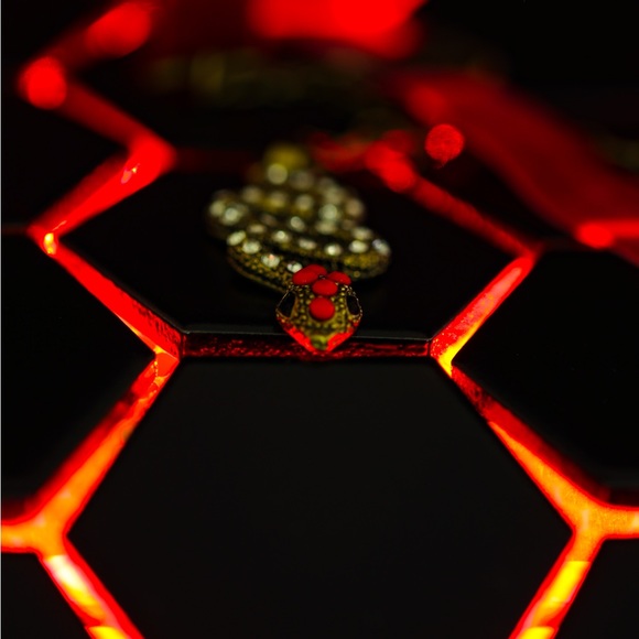 Snake eye. Brass snake pendant. - Picture 3 of 6